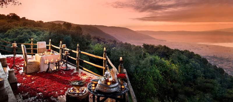Best view in Africa from Ngorongoro Crater Lodge.